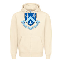 Sandshell columbia university shield Zipper Hoodie - linhVisuals