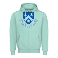 Seafoam columbia university shield Zipper Hoodie - linhVisuals