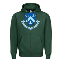 Sports Green columbia university shield Zipper Hoodie - linhVisuals