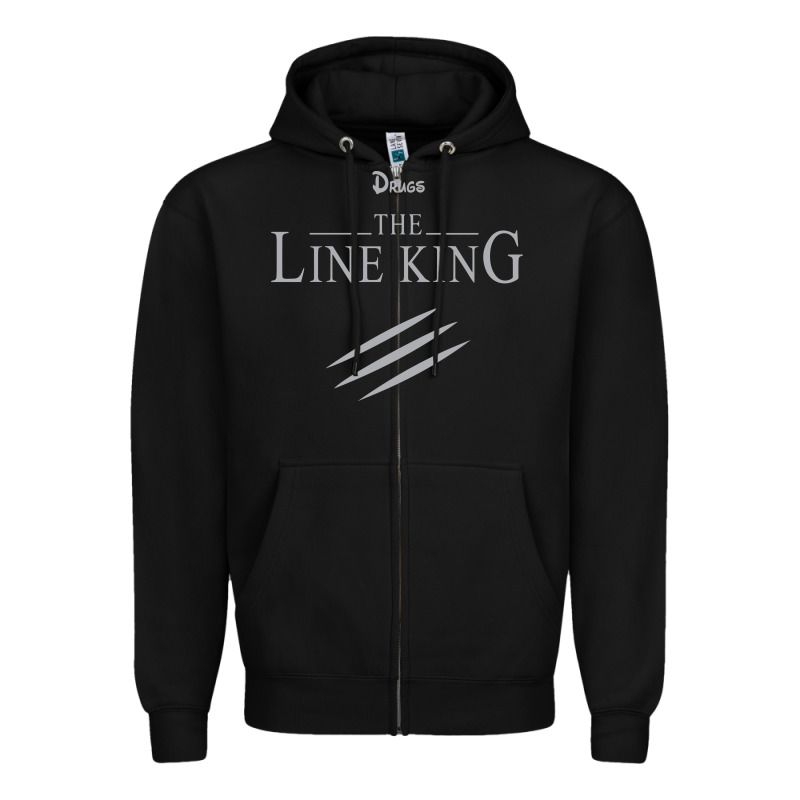 Funny Drugs The Line King Design Zipper Hoodie by linhVisuals | Teevron