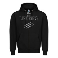 Black funny drugs the line king design Zipper Hoodie - linhVisuals