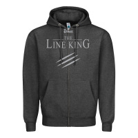Charcoal Heather funny drugs the line king design Zipper Hoodie - linhVisuals