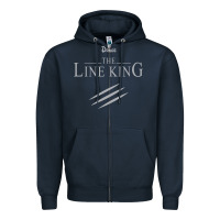 Navy funny drugs the line king design Zipper Hoodie - linhVisuals
