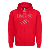 Red funny drugs the line king design Zipper Hoodie - linhVisuals
