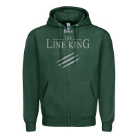 Sports Green funny drugs the line king design Zipper Hoodie - linhVisuals