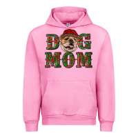 Fuchsia Pink Christmas English Bulldog Mom Urban Hoodie - RanaPortraitStore