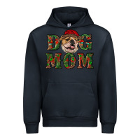 Navy Christmas English Bulldog Mom Urban Hoodie - RanaPortraitStore