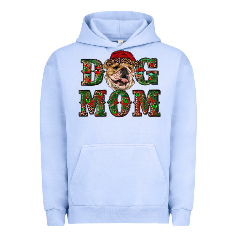 Christmas English Bulldog Mom Urban Hoodie by RanaPortraitStore | Teevron