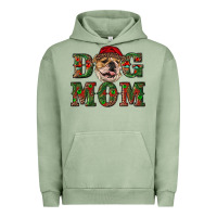 Pigment Oil Green Christmas English Bulldog Mom Urban Hoodie - RanaPortraitStore