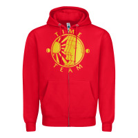 Red time team Zipper Hoodie - linhVisuals