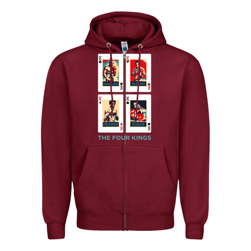 The Four Kings Of Boxing Zipper Hoodie by linhVisuals | Teevron