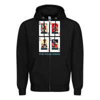 Black the four kings of boxing Zipper Hoodie - linhVisuals