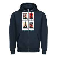 Navy the four kings of boxing Zipper Hoodie - linhVisuals