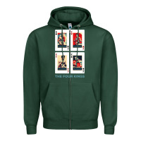 Sports Green the four kings of boxing Zipper Hoodie - linhVisuals
