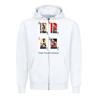 White the four kings of boxing Zipper Hoodie - linhVisuals
