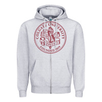 Heather Grey colgate university seal Zipper Hoodie - linhVisuals