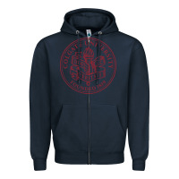 Navy colgate university seal Zipper Hoodie - linhVisuals
