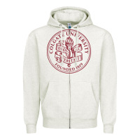 Oatmeal Heather colgate university seal Zipper Hoodie - linhVisuals
