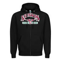 Black Saltgrass Steakhouse Zipper Hoodie - linhVisuals