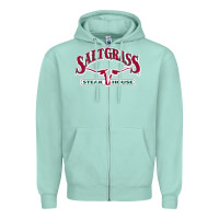 Seafoam Saltgrass Steakhouse Zipper Hoodie - linhVisuals