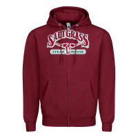 Burgundy Saltgrass Steakhouse Zipper Hoodie - linhVisuals