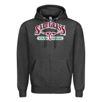 Charcoal Heather Saltgrass Steakhouse Zipper Hoodie - linhVisuals