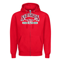 Red Saltgrass Steakhouse Zipper Hoodie - linhVisuals