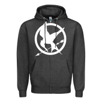 Charcoal Heather The Hunger Games Trilogy Zipper Hoodie - linhVisuals