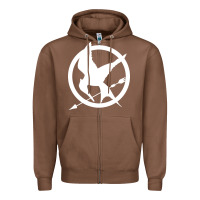 Chestnut The Hunger Games Trilogy Zipper Hoodie - linhVisuals