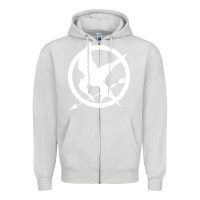 Dove Grey The Hunger Games Trilogy Zipper Hoodie - linhVisuals