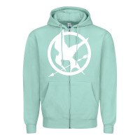Seafoam The Hunger Games Trilogy Zipper Hoodie - linhVisuals