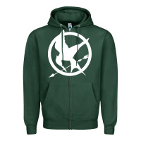 Sports Green The Hunger Games Trilogy Zipper Hoodie - linhVisuals