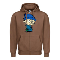 Chestnut calvin Zipper Hoodie - linhVisuals