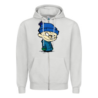 Dove Grey calvin Zipper Hoodie - linhVisuals