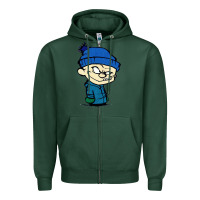 Sports Green calvin Zipper Hoodie - linhVisuals