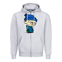Heather Grey calvin Zipper Hoodie - linhVisuals