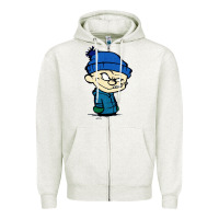 Oatmeal Heather calvin Zipper Hoodie - linhVisuals