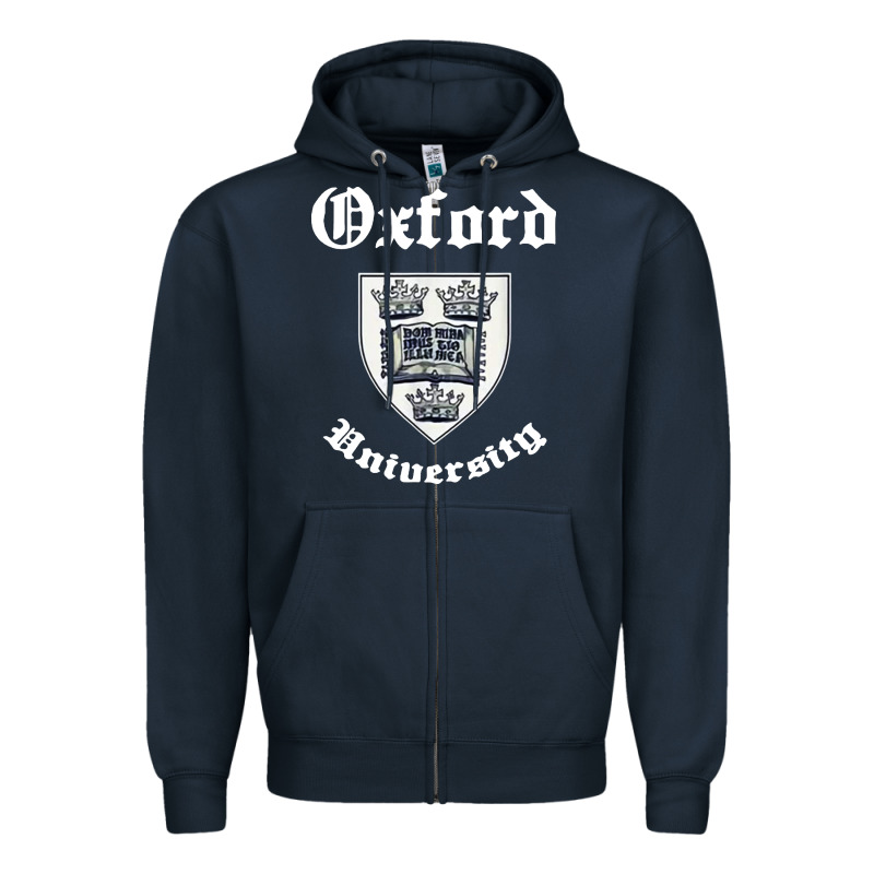 Vintage Oxford University 80s 90s Zipper Hoodie by linhVisuals | Teevron