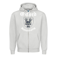 Dove Grey vintage oxford university 80s 90s Zipper Hoodie - linhVisuals