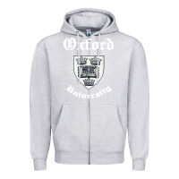Heather Grey vintage oxford university 80s 90s Zipper Hoodie - linhVisuals
