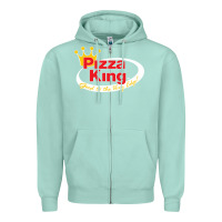 Seafoam pizza king cowboy Zipper Hoodie - linhVisuals