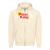 Sandshell pizza king cowboy Zipper Hoodie - linhVisuals