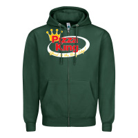 Sports Green pizza king cowboy Zipper Hoodie - linhVisuals