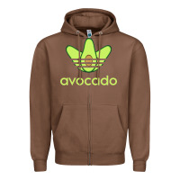 Chestnut newavocado originals three stripes Zipper Hoodie - linhVisuals