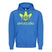 True Royal newavocado originals three stripes Zipper Hoodie - linhVisuals