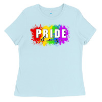 Baby Blue Pride Day Ladies Tee - FaDigitalArtStudio