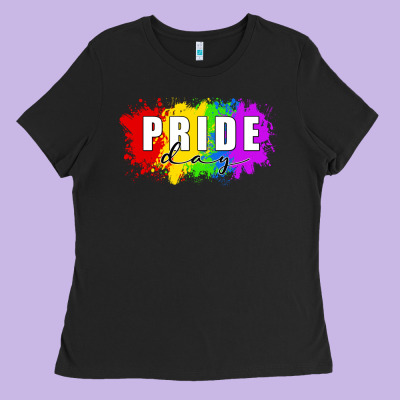 Pride Day Ladies Tee Designed By Fadigitalartstudio