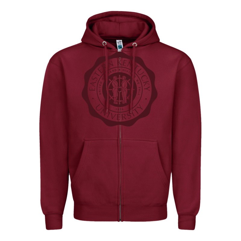 Eastern Kentucky University Seal Zipper Hoodie by linhVisuals | Teevron