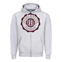 Heather Grey eastern kentucky university seal Zipper Hoodie - linhVisuals