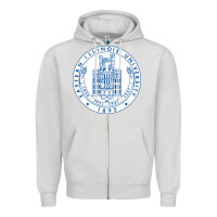 Dove Grey eastern illinois university seal Zipper Hoodie - linhVisuals